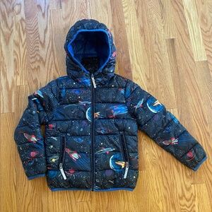 Hanna Andersson OekoTex Certified Insulated Coat - Space Theme